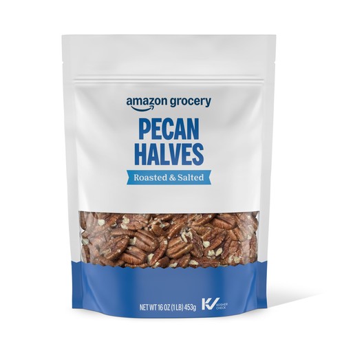 Pecan halves roasted - pecan, halves,